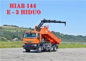 Renault KERAX 430 * HIAB 144 E-3 HIDUO+ FUNK * 6x4 * TOP