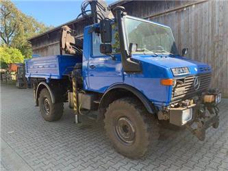 Unimog 1250 mit Hiab Kran 071AW 1.Hand U427 top