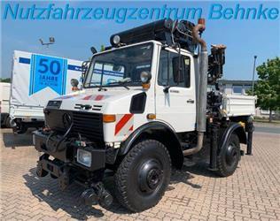 Unimog U 1400/ 427/10/ Kran Hiab 071/ Zwei Wege