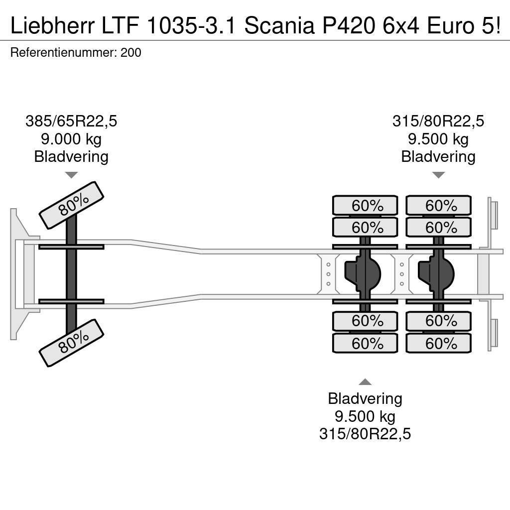 Liebherr LTF 1035-3.1 Scania P420 6x4 Euro 5! Mobiilinosturit