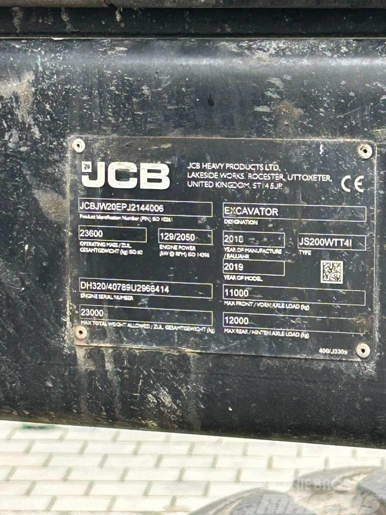 JCB JS 200 W Pyöräkaivukoneet