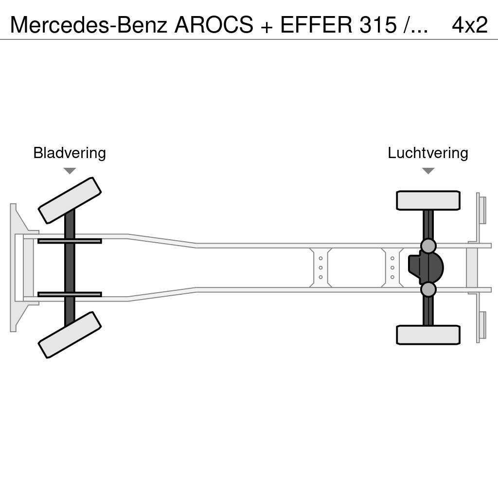 Mercedes-Benz AROCS + EFFER 315 / 6S + FLY JIB 4S / LIER / WINCH Mobiilinosturit