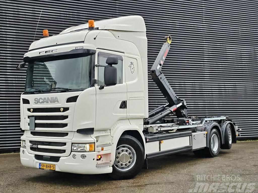 Scania R450 6x2*4 / EURO 6 / HOOKLIFT / ABROLKIPPER Koukkulava kuorma-autot