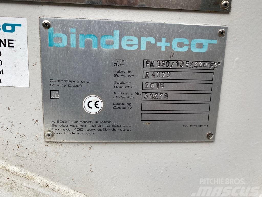 Binder FR 980/195 x 2200/3 Trilgoot, Feeder Syöttölaitteet