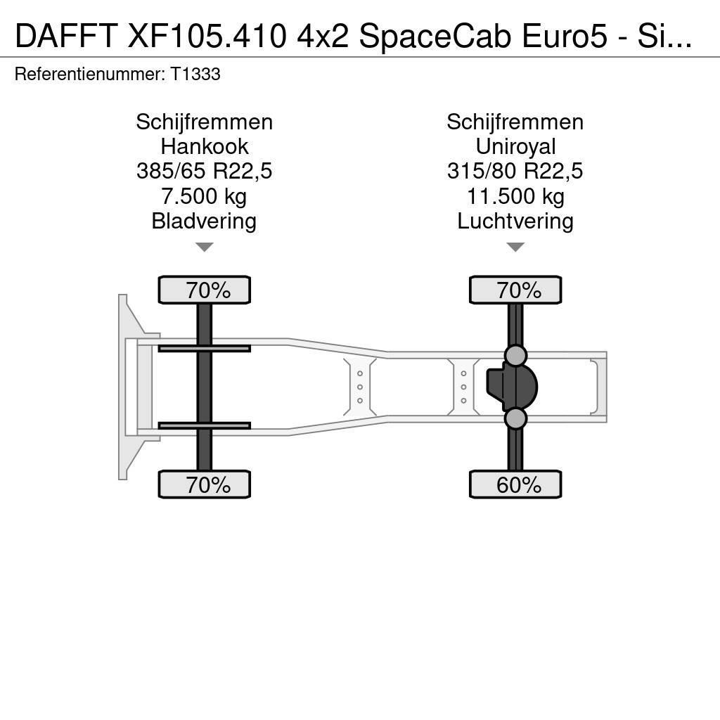 DAF FT XF105.410 4x2 SpaceCab Euro5 - Side Skirts - Sp Vetopöytäautot