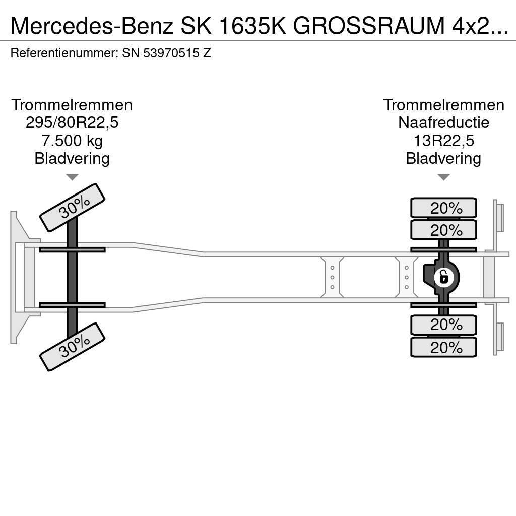 Mercedes-Benz SK 1635K GROSSRAUM 4x2 FULL STEEL CHASSIS (ZF MANU Lava-kuorma-autot