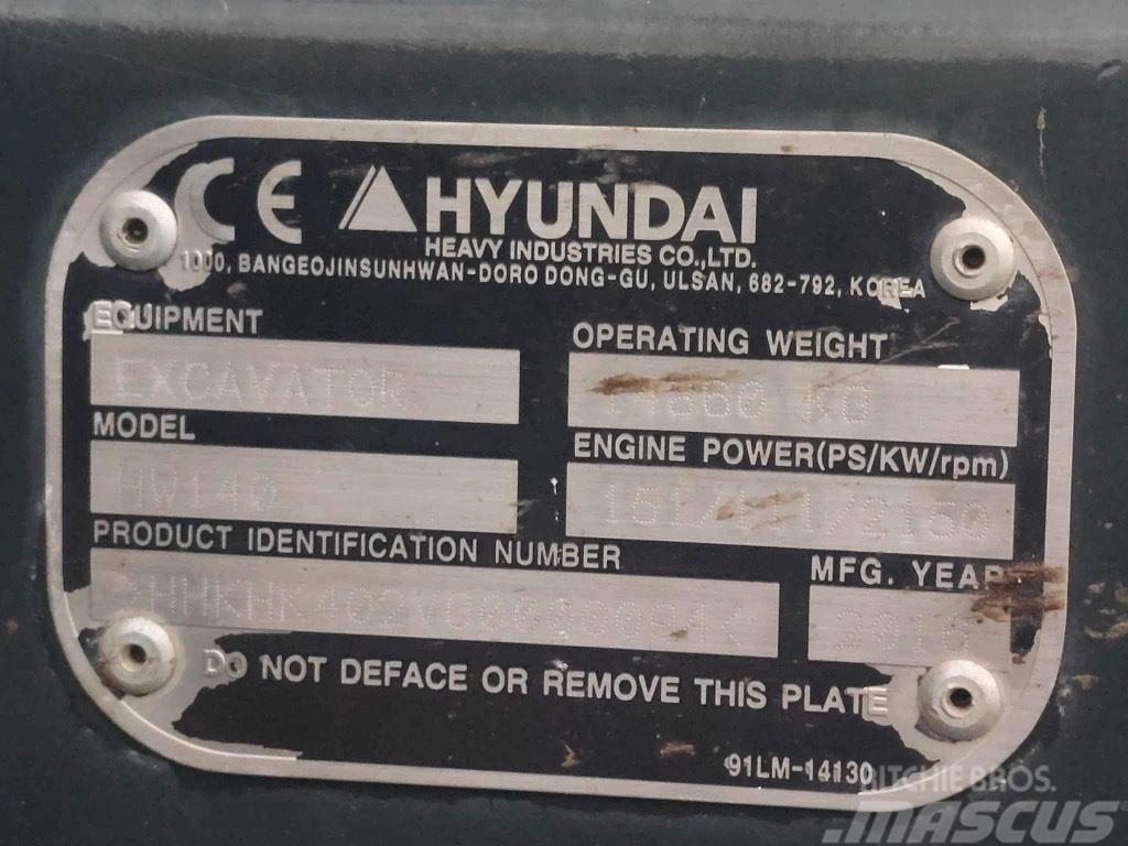 Hyundai HW140 Pyöräkaivukoneet