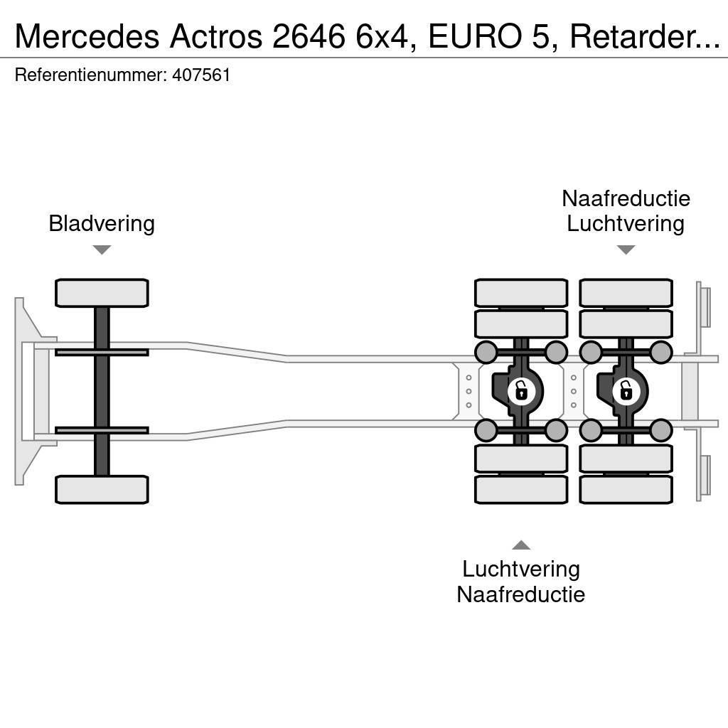 Mercedes-Benz Actros 2646 6x4, EURO 5, Retarder, Multilift Koukkulava kuorma-autot