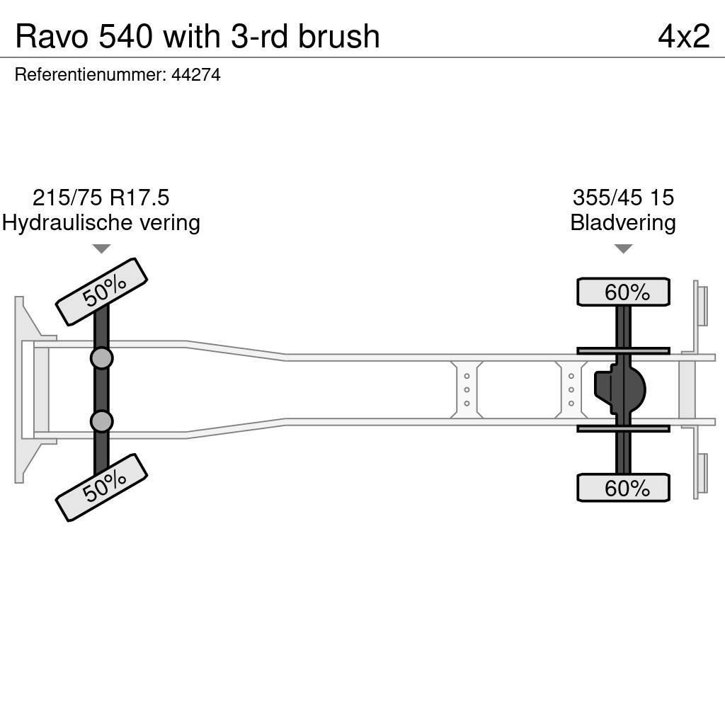 Ravo 540 with 3-rd brush Lakaisuautot