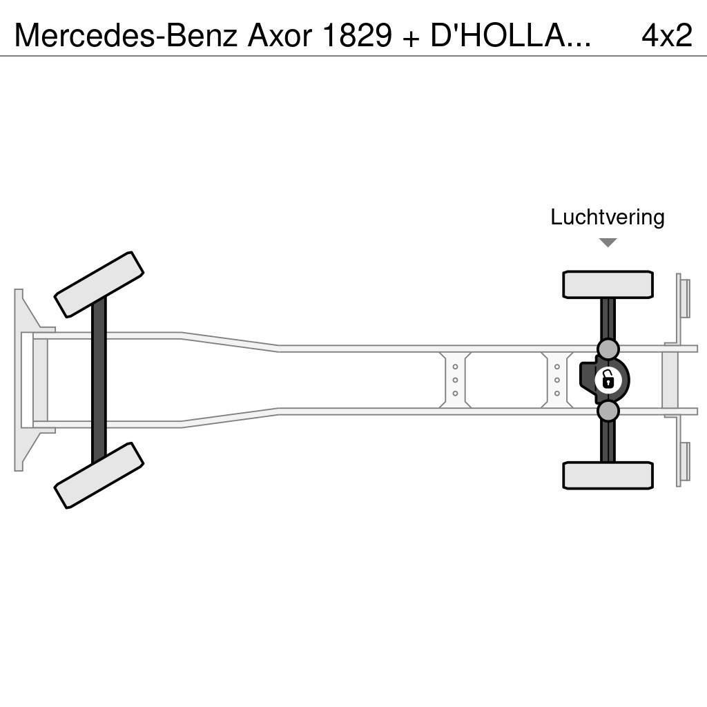 Mercedes-Benz Axor 1829 + D'HOLLANDIA 2000 KG Umpikorikuorma-autot