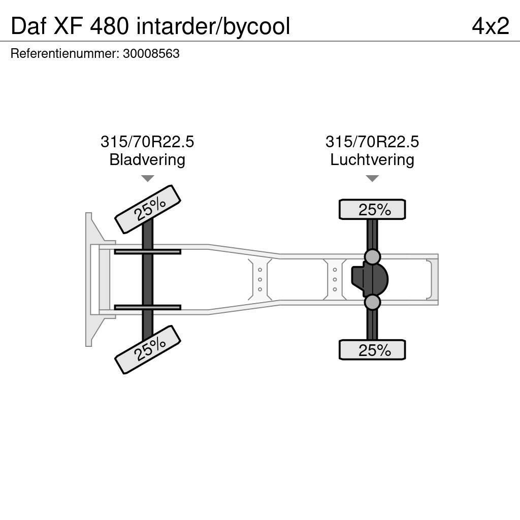 DAF XF 480 intarder/bycool Vetopöytäautot