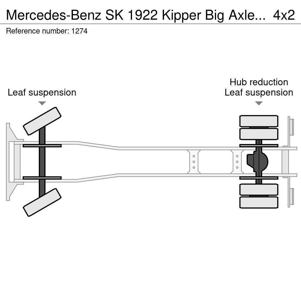 Mercedes-Benz SK 1922 Kipper Big Axle Full Steel Suspension V6 G Sora- ja kippiautot