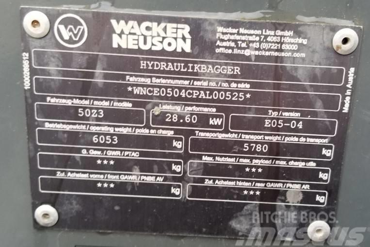 Wacker Neuson 50Z3 Telakaivukoneet