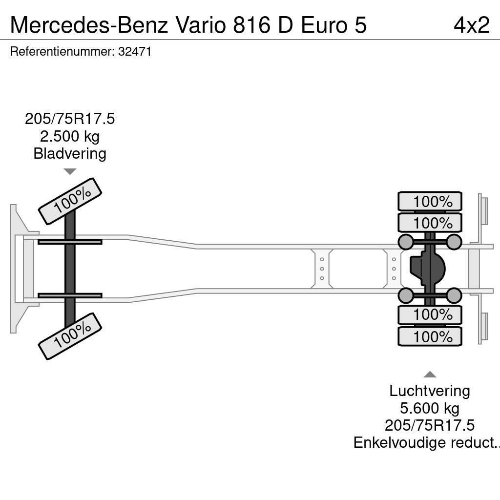 Mercedes-Benz Vario 816 D Euro 5 Jäteautot