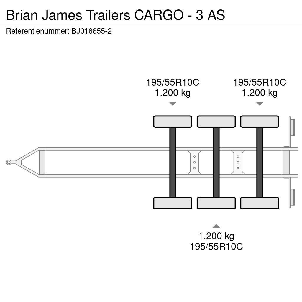 Brian James Trailers CARGO - 3 AS Autonkuljetusperävaunut