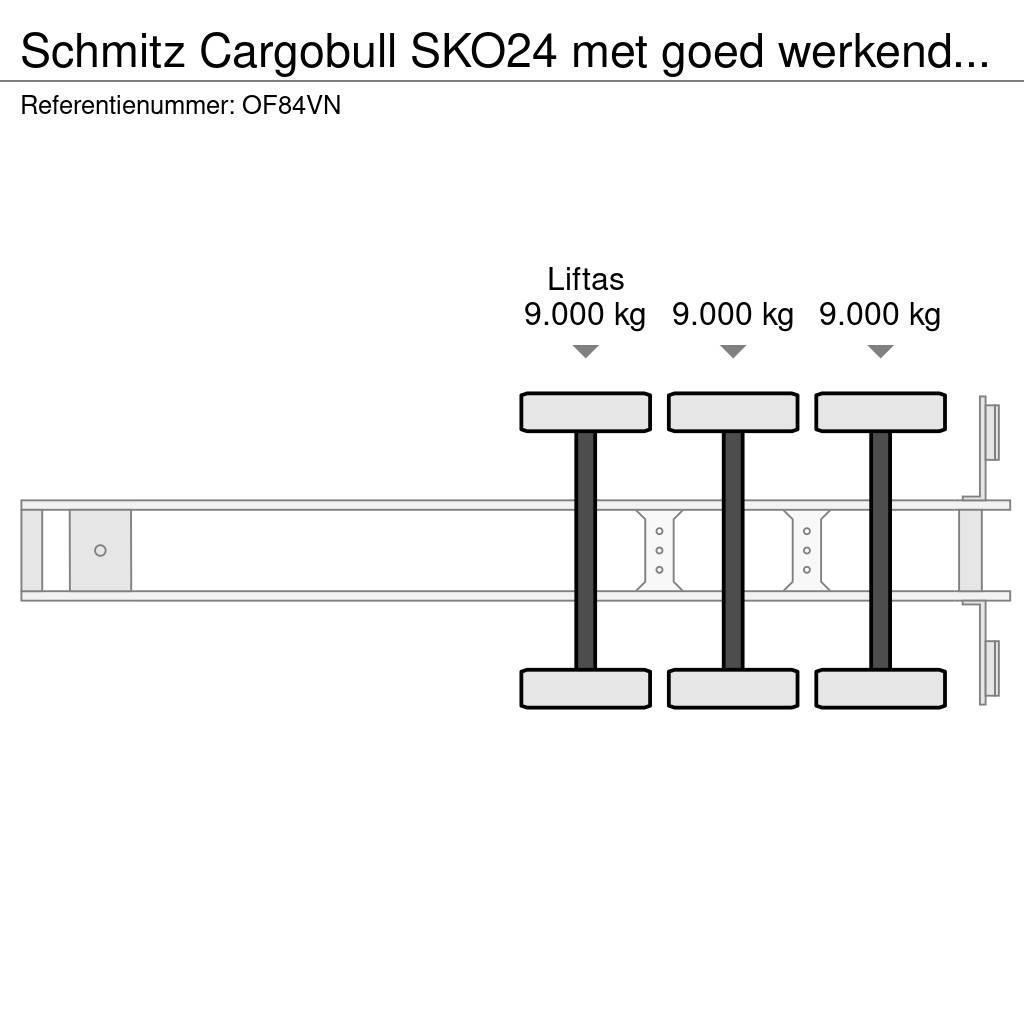 Schmitz Cargobull SKO24 met goed werkende carrier vector koelmotor, Kylmä-/Lämpökoripuoliperävaunut