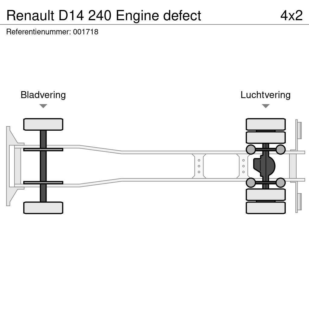 Renault D14 240 Engine defect Umpikorikuorma-autot