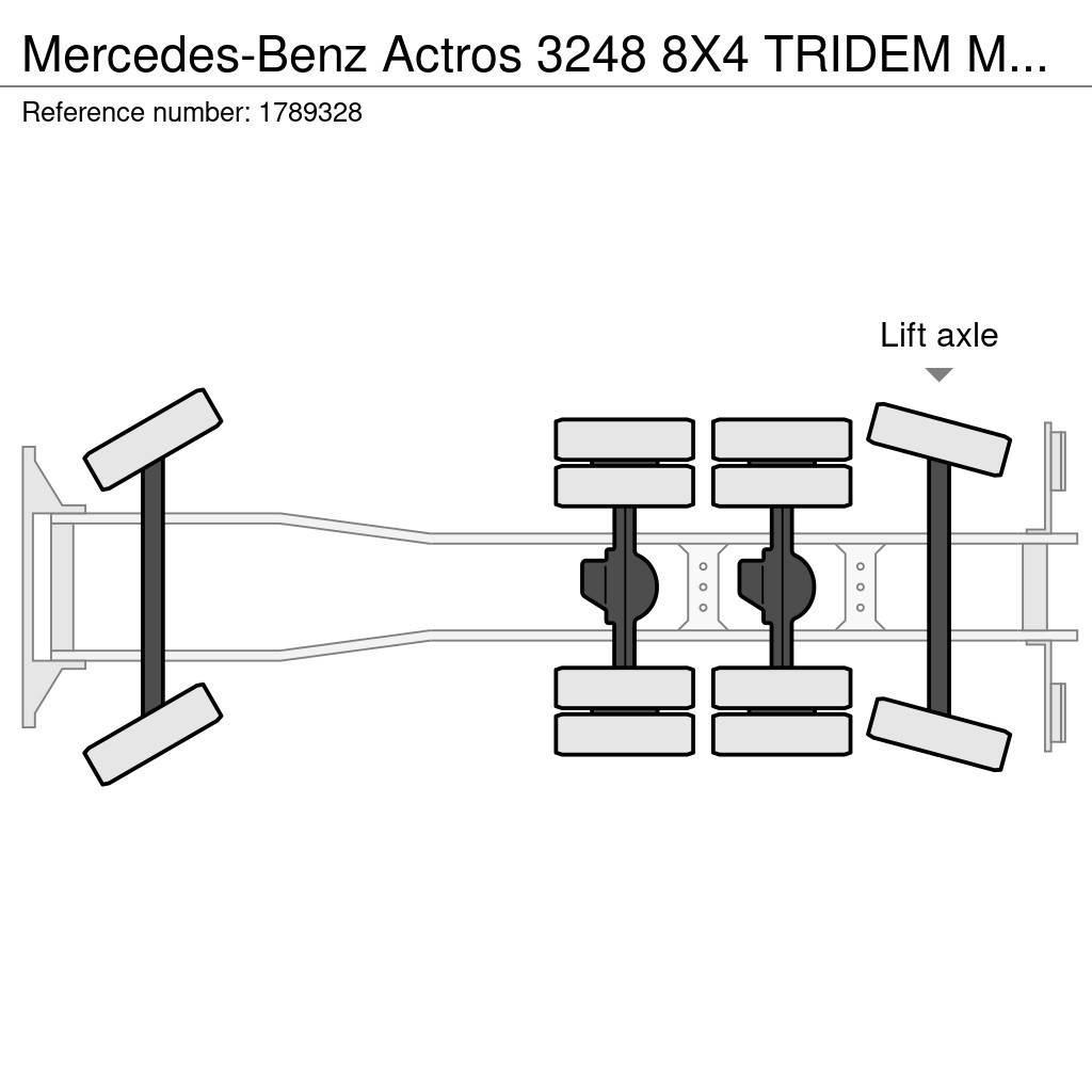 Mercedes-Benz Actros 3248 8X4 TRIDEM MTS DINO 12 SAUGBAGGER/SUCT Paine-/imuautot