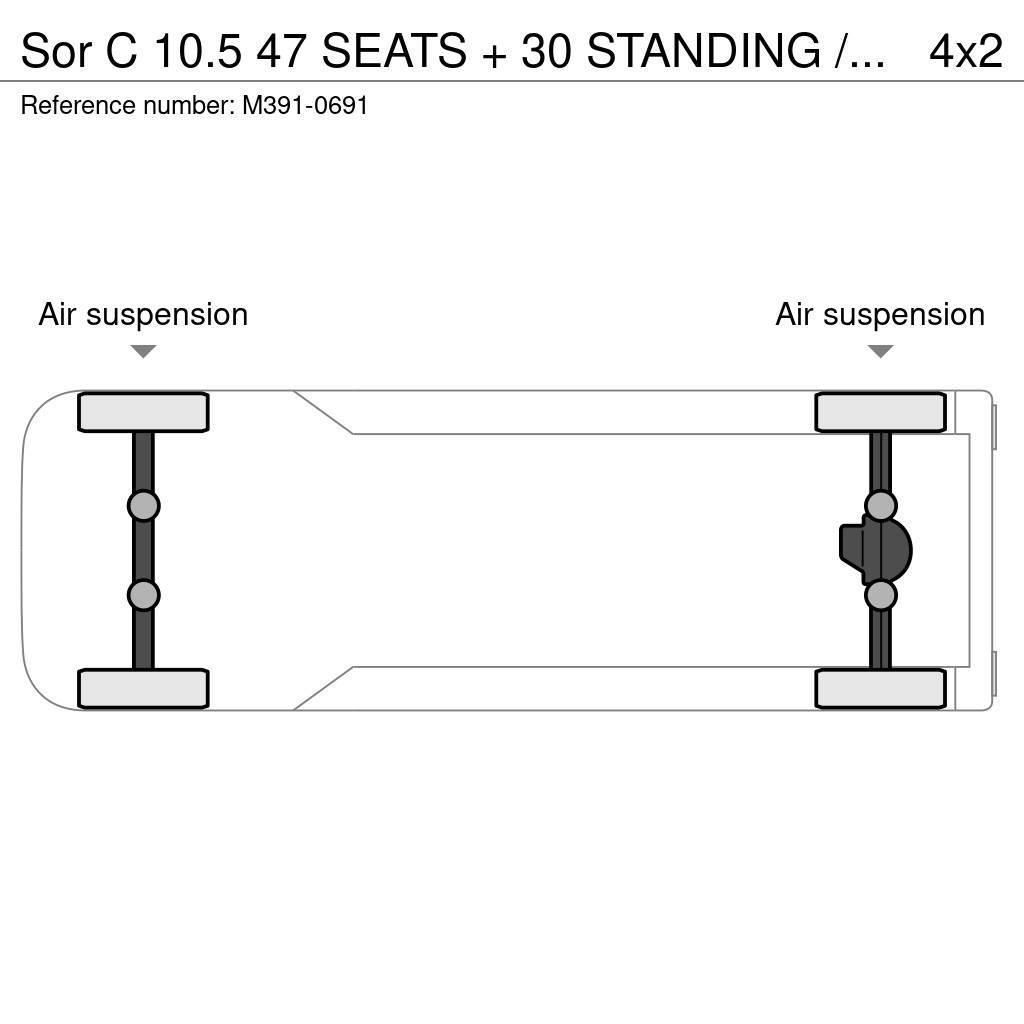 Sor Ibérica C 10.5 47 SEATS + 30 STANDING / AUXILIARY HEATING Linjaliikennebussit
