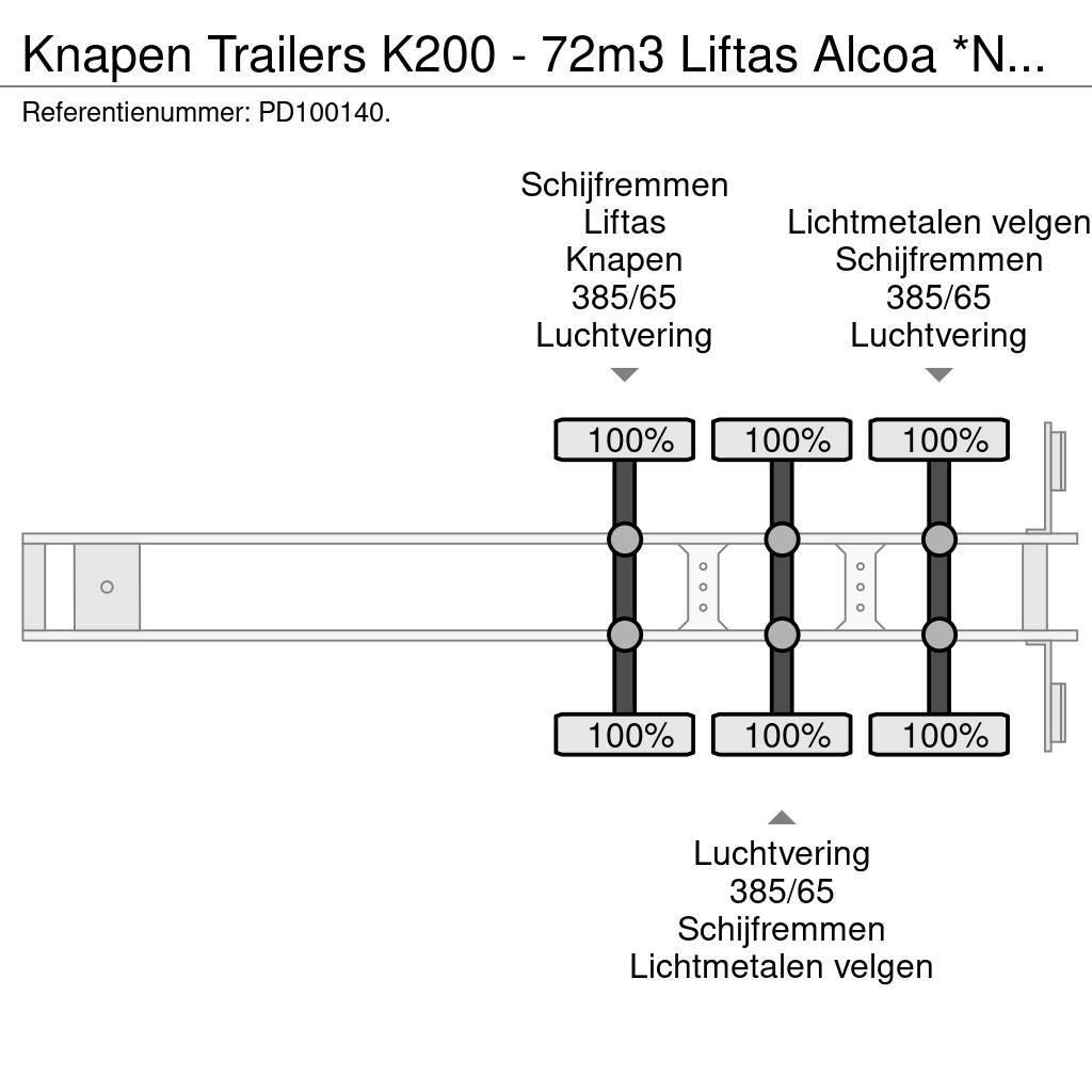 Knapen Trailers K200 - 72m3 Liftas Alcoa *NEW* Walking floor-puoliperävaunut