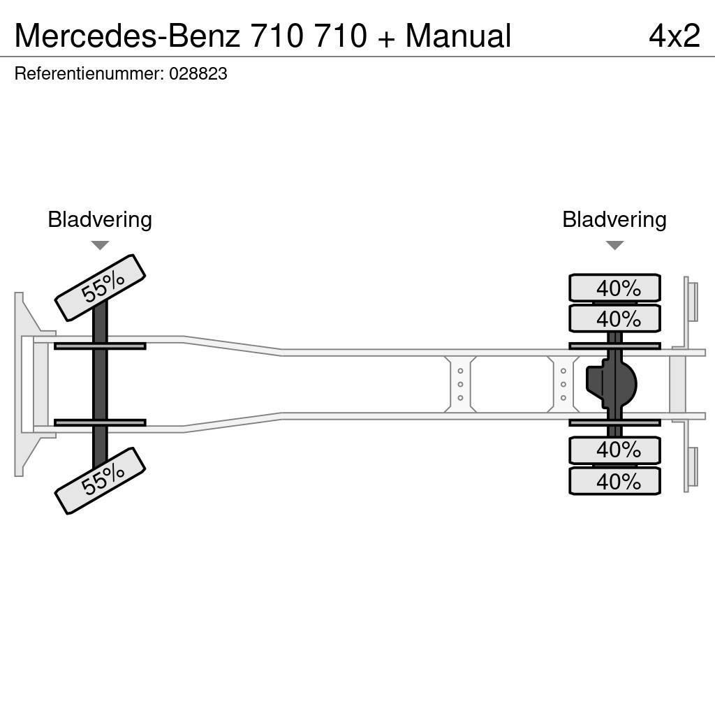 Mercedes-Benz 710 710 + Manual Umpikorikuorma-autot