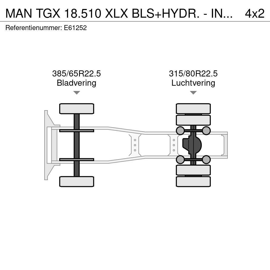 MAN TGX 18.510 XLX BLS+HYDR. - INTARDER Vetopöytäautot