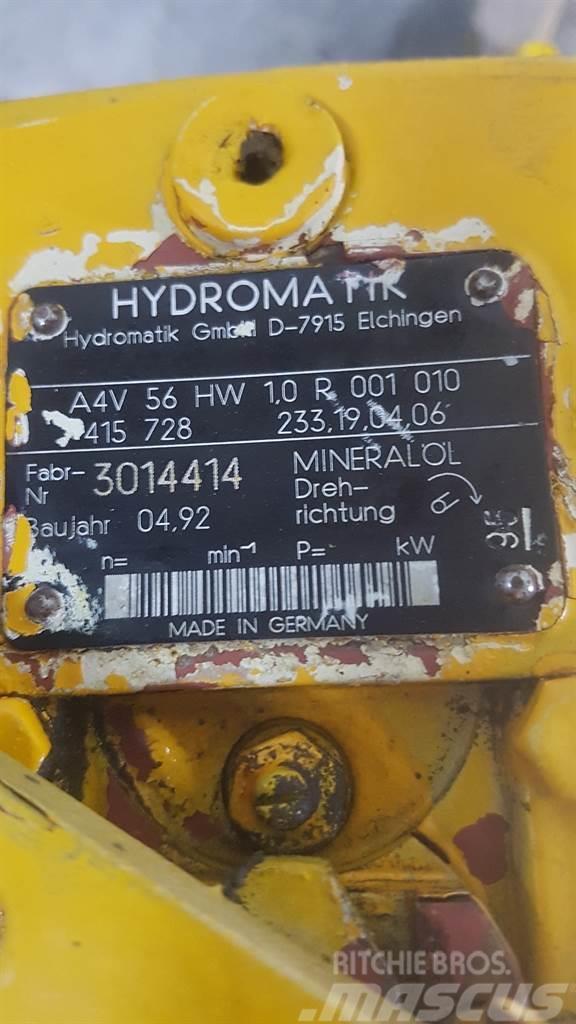 Hydromatik A4V56HW1.0R001010 - Drive pump/Fahrpumpe/Rijpomp Hydrauliikka