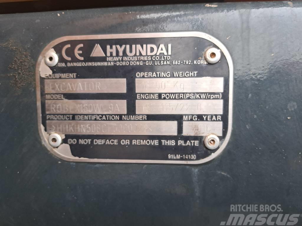 Hyundai R160W-9A Pyöräkaivukoneet