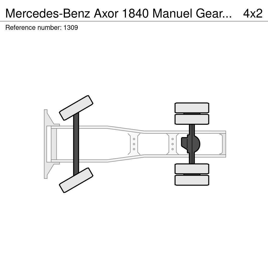Mercedes-Benz Axor 1840 Manuel Gearbox Gearbox Airco Very Clean Vetopöytäautot