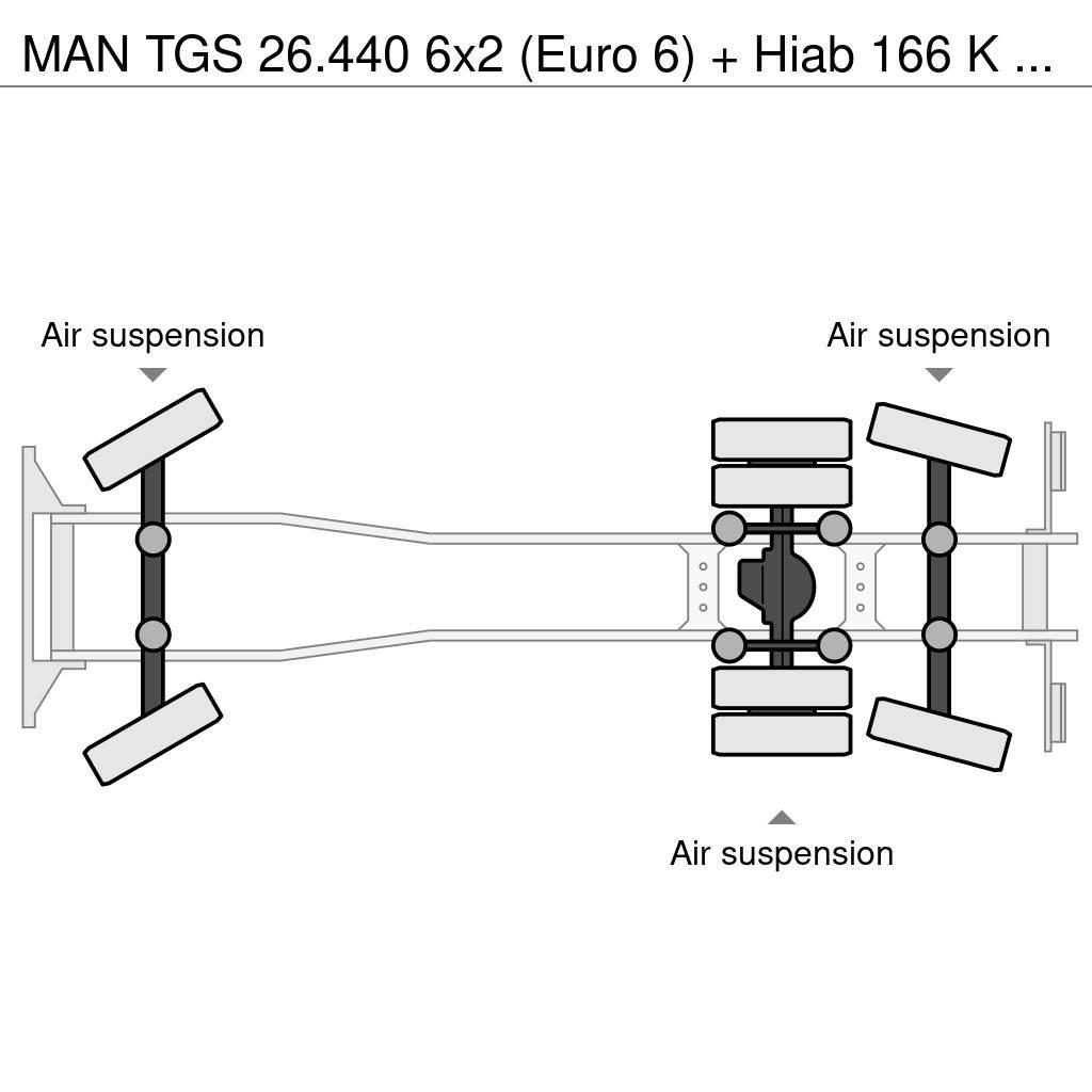 MAN TGS 26.440 6x2 (Euro 6) + Hiab 166 K Pro/Hipro Lava-kuorma-autot