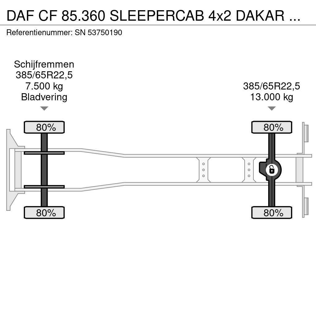 DAF CF 85.360 SLEEPERCAB 4x2 DAKAR EDUCATION TRUCK (ZF Umpikorikuorma-autot