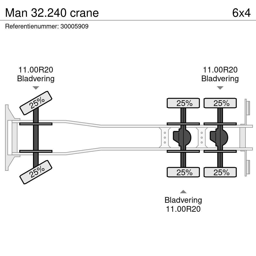 MAN 32.240 crane Nosturiautot