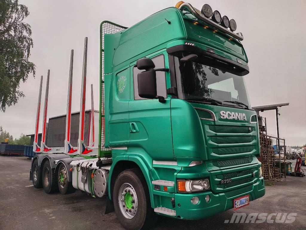 Scania R730 8x4 puuvarustus,euro 5 Puuautot