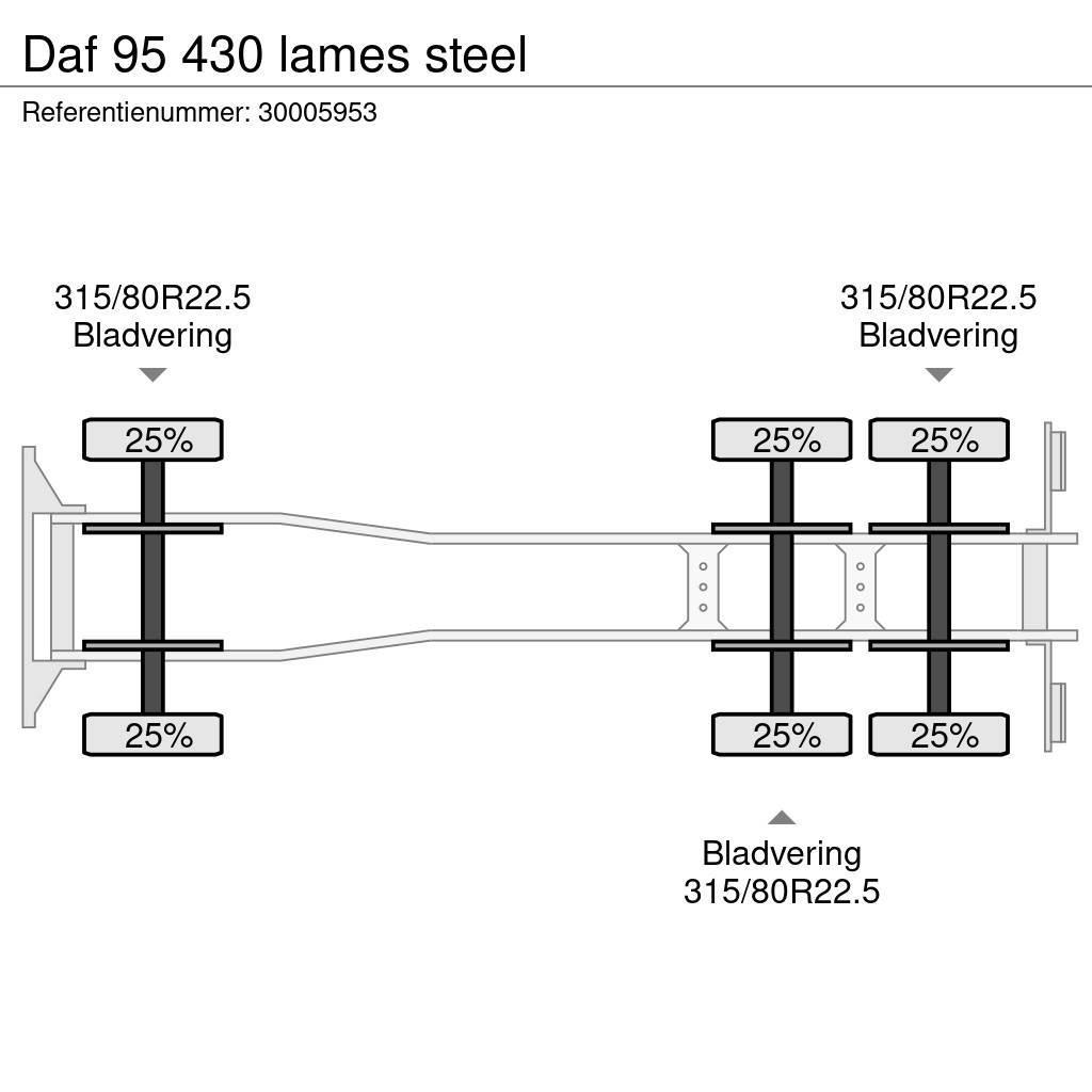 DAF 95 430 lames steel Sora- ja kippiautot