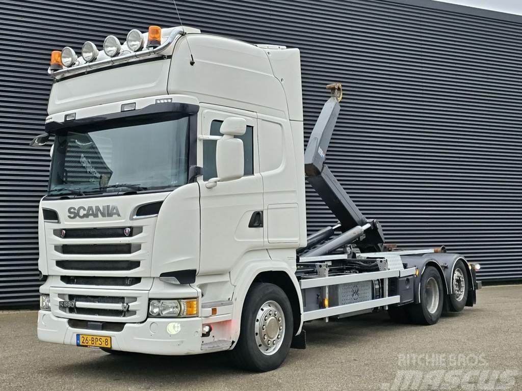 Scania R580 / V8 / 6x2 / HOOKLIFT / RETARDER / LIFT-STEER Koukkulava kuorma-autot