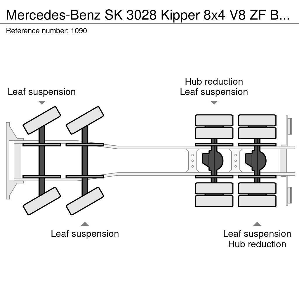 Mercedes-Benz SK 3028 Kipper 8x4 V8 ZF Big Axle Good Condition Sora- ja kippiautot