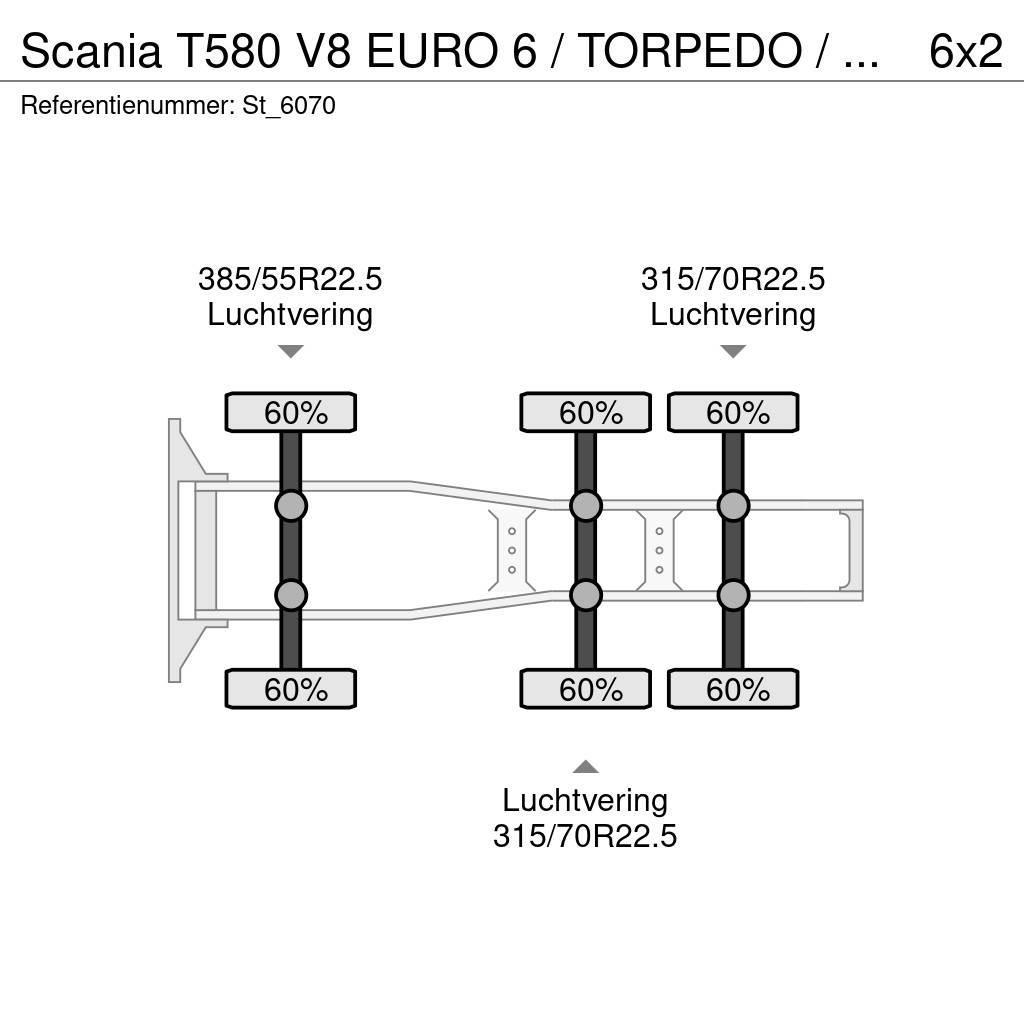 Scania T580 V8 EURO 6 / TORPEDO / HAUBER / SHOW TRUCK Vetopöytäautot