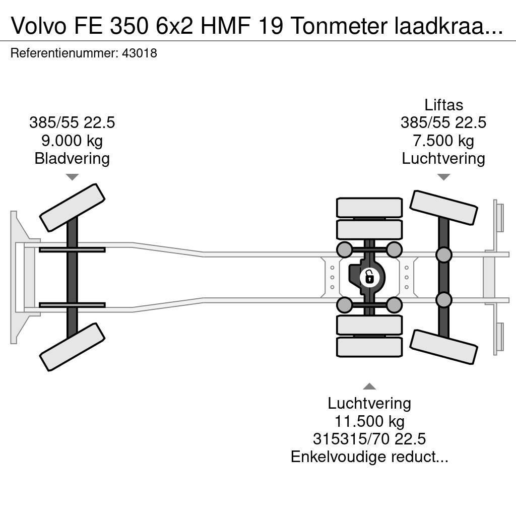 Volvo FE 350 6x2 HMF 19 Tonmeter laadkraan New and Unuse Koukkulava kuorma-autot