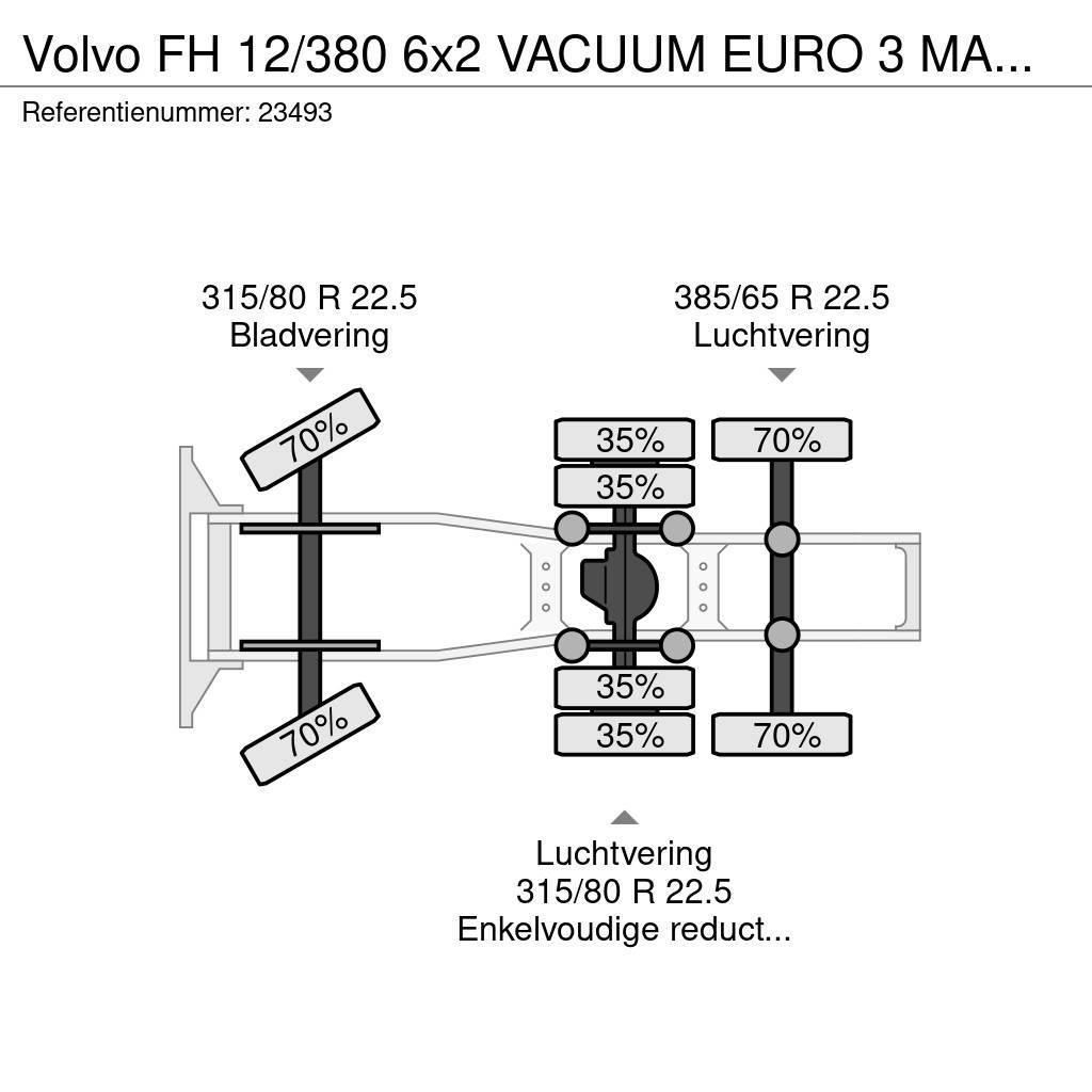 Volvo FH 12/380 6x2 VACUUM EURO 3 MANUAL GEARBOX 758.100 Vetopöytäautot