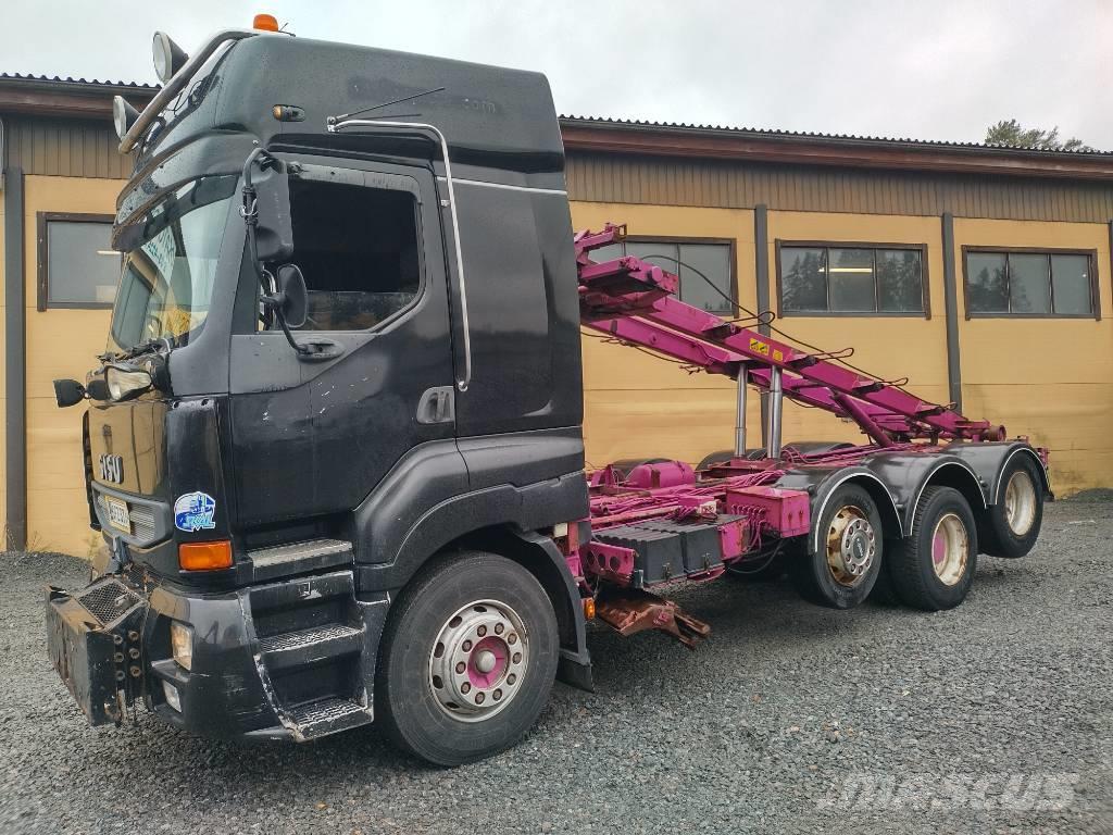 Sisu E14 8x2 vaijerilaite,aurausvarustus,alusterä Vaihtolava-autot