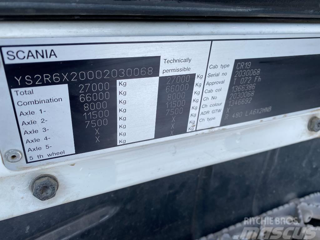 Scania R480 6x2 / RETARDER / HYDRAULICS Vetopöytäautot