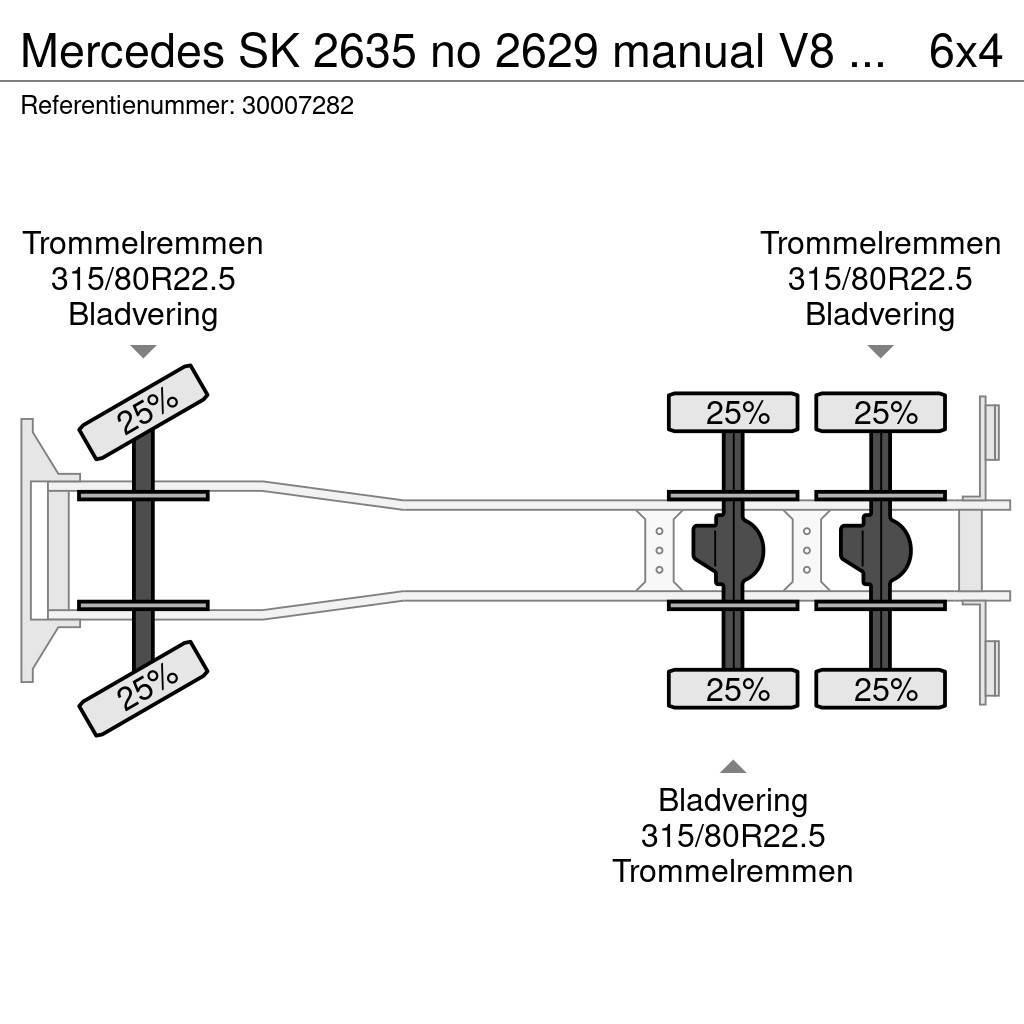 Mercedes-Benz SK 2635 no 2629 manual V8 2435 Sora- ja kippiautot