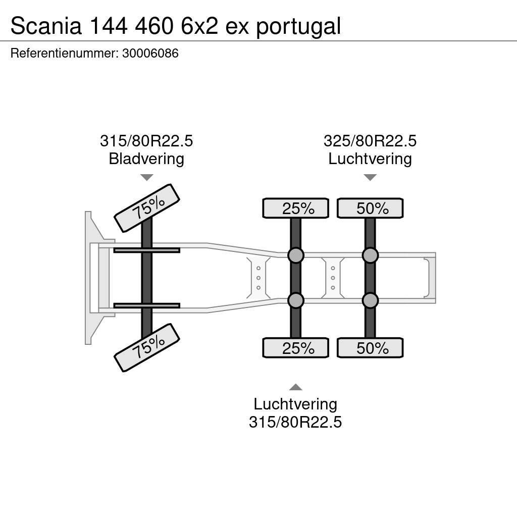 Scania 144 460 6x2 ex portugal Vetopöytäautot