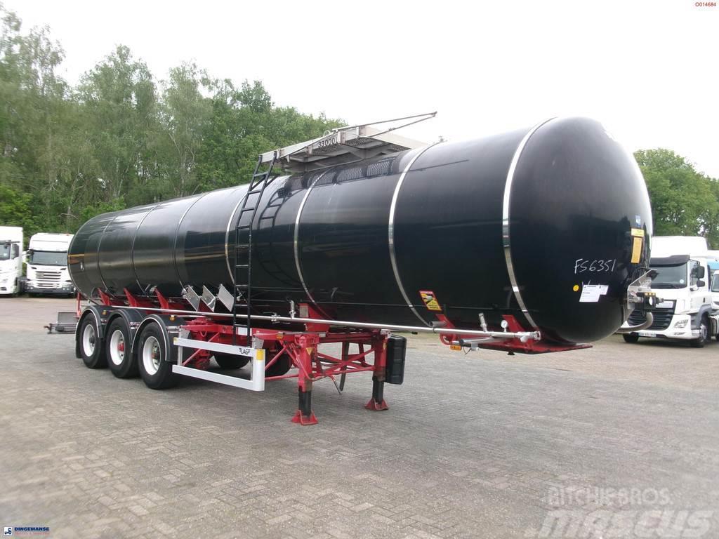 LAG Bitumen tank inox 33 m3 / 1 comp + ADR Säiliöpuoliperävaunut