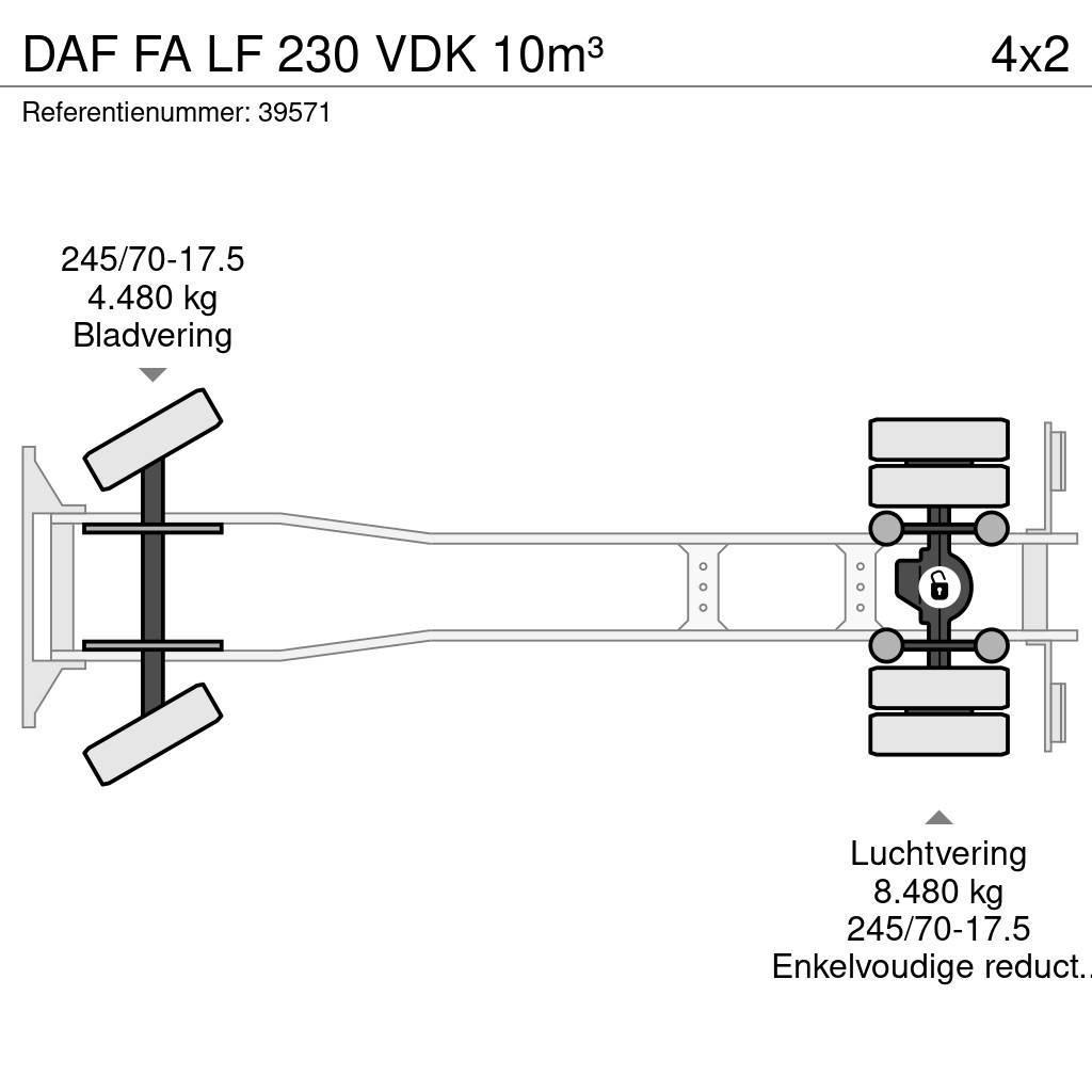 DAF FA LF 230 VDK 10m³ Jäteautot