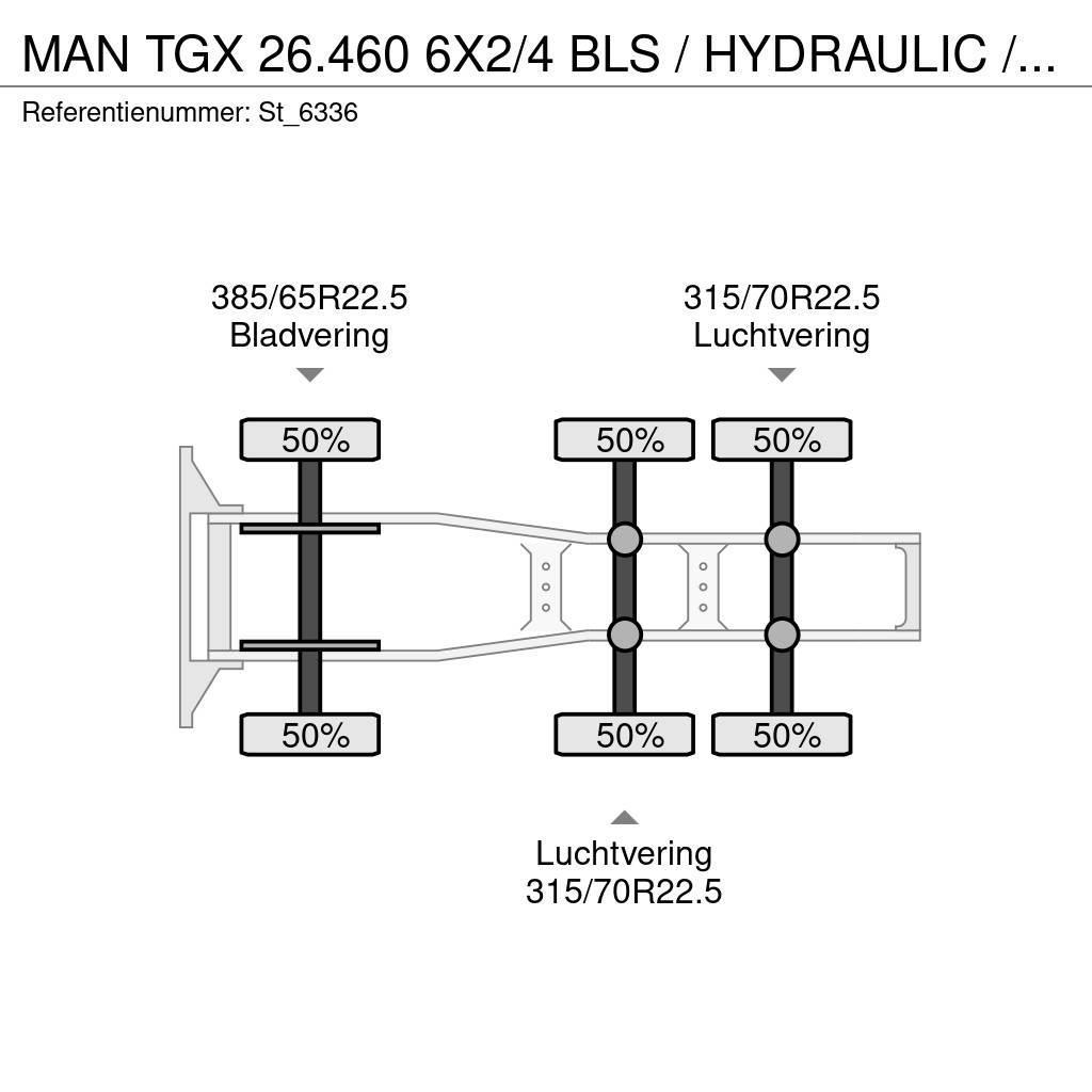 MAN TGX 26.460 6X2/4 BLS / HYDRAULIC / NL TRUCK Vetopöytäautot