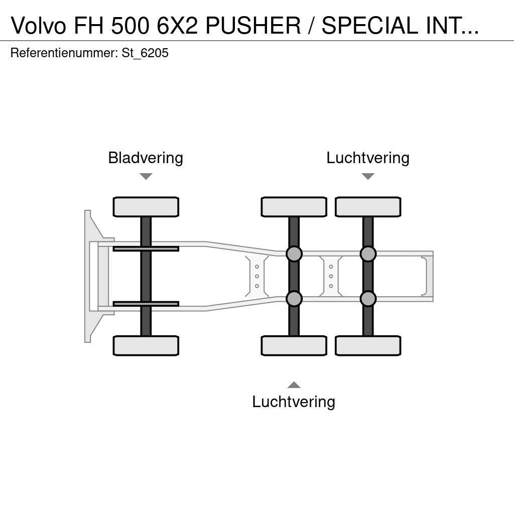 Volvo FH 500 6X2 PUSHER / SPECIAL INTERIOR Vetopöytäautot