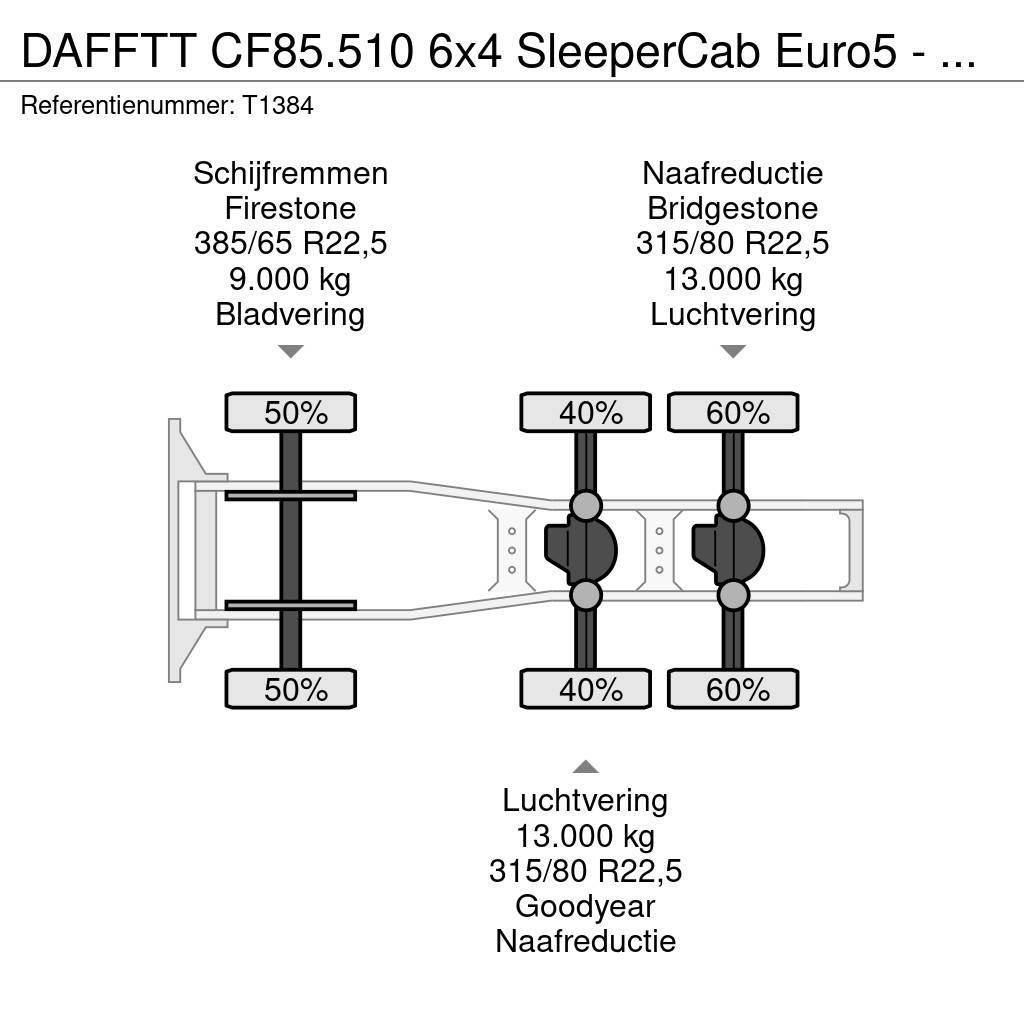 DAF FTT CF85.510 6x4 SleeperCab Euro5 - 189.000km Orig Vetopöytäautot