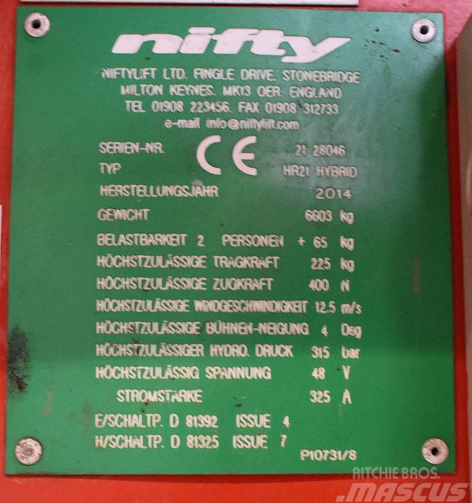 Niftylift BS2191 - HR21 Kuukulkijat
