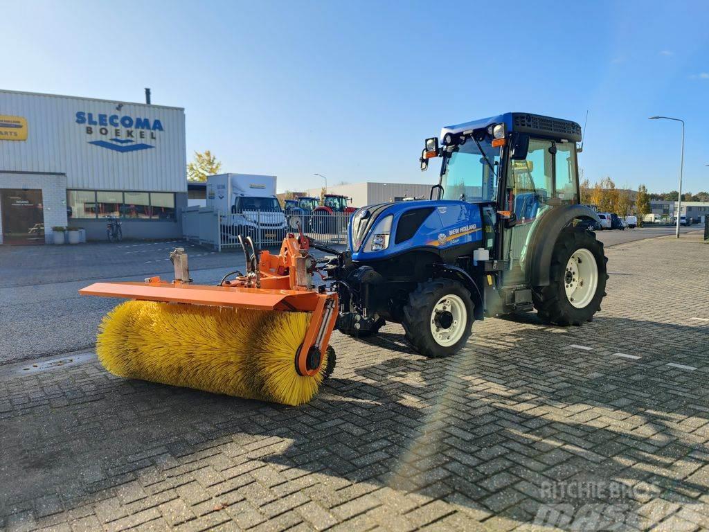 New Holland T4.80N met Rolbezem Traktorit